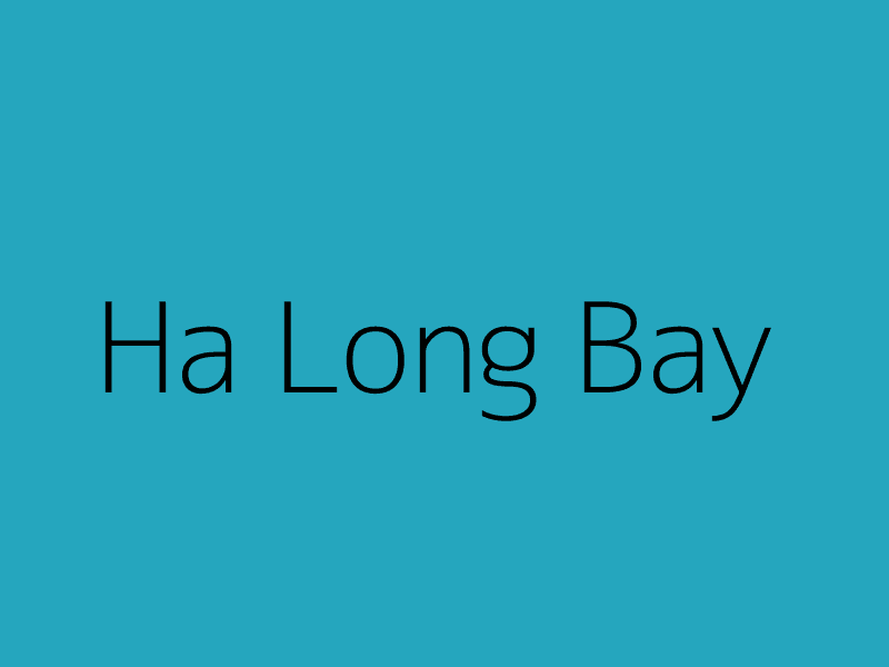 Ha Long Bay